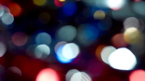 Colorful bokeh light effect abstract background, animation of sparkle circles Stock Footage 125619203