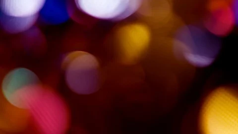 Colorful bokeh light effect abstract background, animation of sparkle circles Stock Footage 125623625