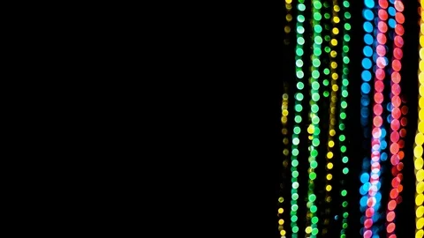 Colorful bokeh light effect abstract background, animation of sparkle circles Stock Footage 125637259