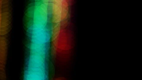 Colorful bokeh light effect abstract background, animation of sparkle circles Stock Footage 125637596