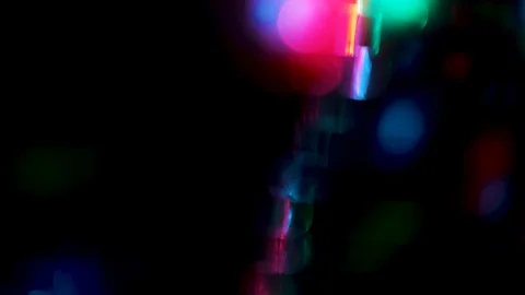 Colorful bokeh light effect abstract background, animation of sparkle circles Stock Footage 125643314