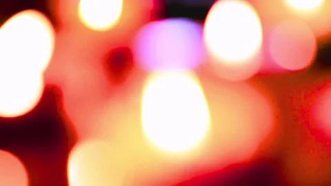 Colorful bokeh lights background. Abstract candlelight leaks texture Stock Footage 334270791