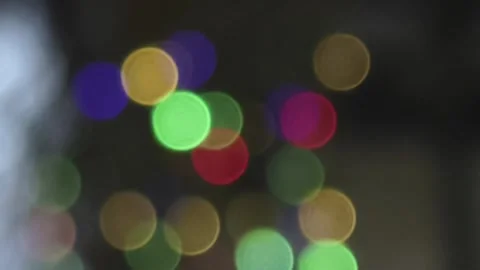 Colorful Bokeh Lights Background with Blurry Night Glow Vidéo 346911980