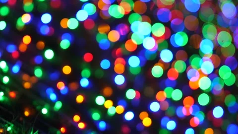 Colorful Bokeh Lights Background Stock Footage 309978524