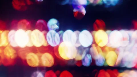 Colorful Bokeh Lights Background Seamless Loop Видео 328292460