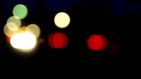 Colorful Bokeh Lights in Motion Video stock 12364247