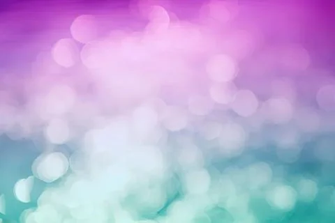 Colorful bokeh lights in purple pink blue shades background Stock Illustration