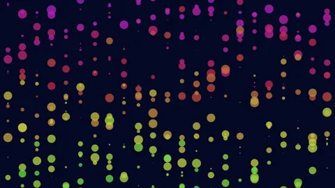 Colorful bokeh particles floating on dark background, abstract festive footage 스톡 동영상 333162104