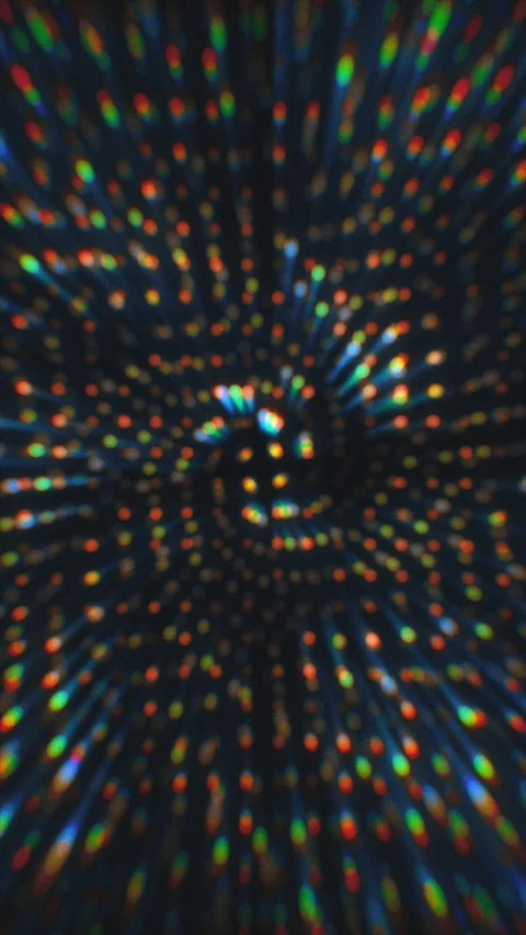 Colorful Bokeh Vortex Dynamic Motion Graphic Vertical Loop Stock Footage 341666756