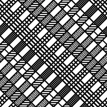 Colorful bold bright seamless pattern Stock Illustration