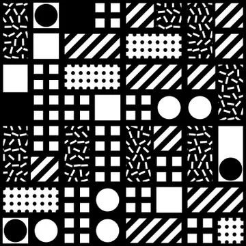 Colorful bold bright seamless pattern Stock Illustration