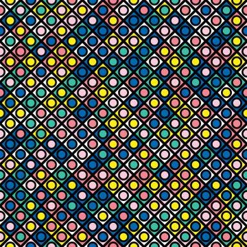 Colorful bold bright seamless pattern Stock Illustration