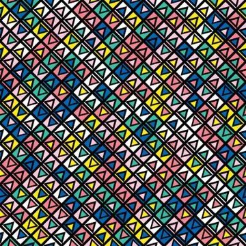 Colorful bold bright seamless pattern Illustrazione stock