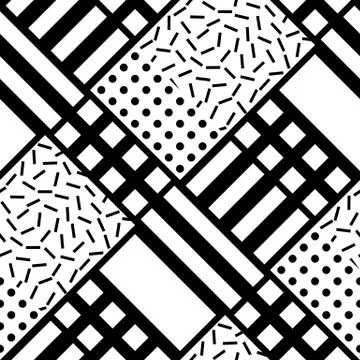 Colorful bold bright seamless pattern Illustrazione stock