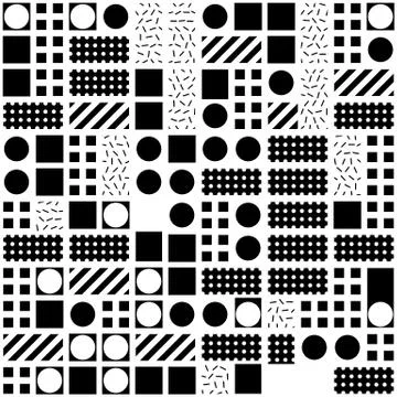Colorful bold bright seamless pattern Stock Illustration