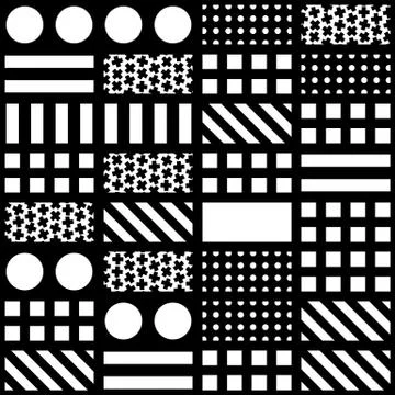 Colorful bold bright seamless pattern Illustrazione stock