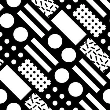 Colorful bold bright seamless pattern Stock Illustration