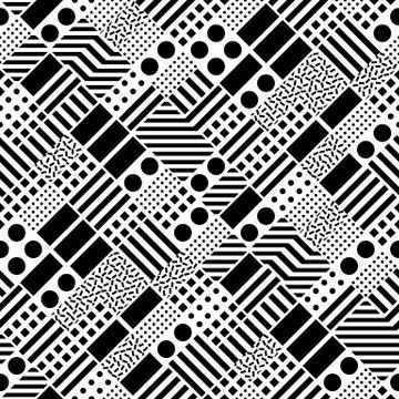 Colorful bold bright seamless pattern Illustrazione stock
