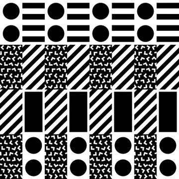 Colorful bold bright seamless pattern Illustrazione stock
