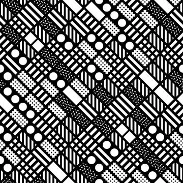 Colorful bold bright seamless pattern Illustrazione stock