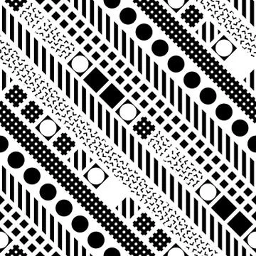 Colorful bold bright seamless pattern Illustrazione stock