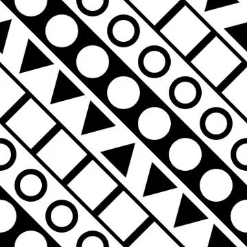 Colorful bold bright seamless pattern Illustrazione stock