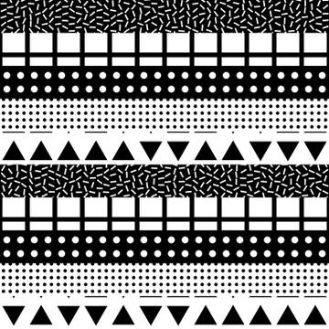 Colorful bold bright seamless pattern Stock Illustration