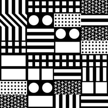 Colorful bold bright seamless pattern Stock Illustration