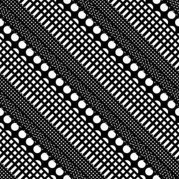 Colorful bold bright seamless pattern Stock Illustration