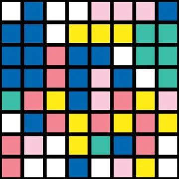 Colorful bold bright seamless pattern Stock-Illustration