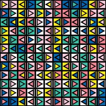 Colorful bold bright seamless pattern Stock Illustration