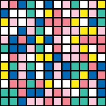 Colorful bold bright seamless pattern Stock Illustration