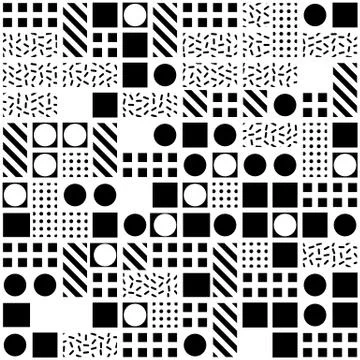 Colorful bold bright seamless pattern Stock Illustration