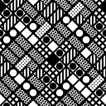 Colorful bold bright seamless pattern Stock Illustration