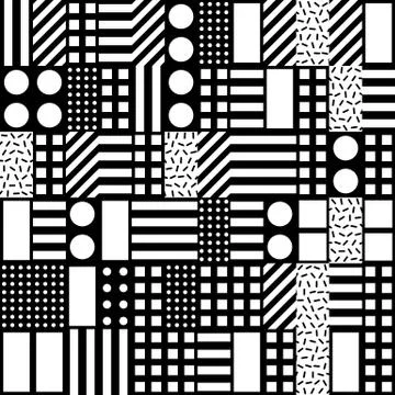 Colorful bold bright seamless pattern Stock Illustration