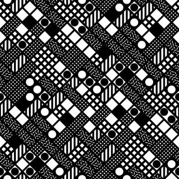 Colorful bold bright seamless pattern Illustrazione stock