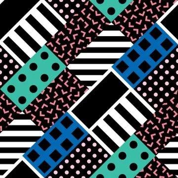 Colorful bold bright seamless pattern イラスト素材