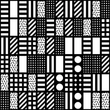 Colorful bold bright seamless pattern Stock Illustration