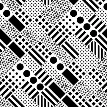 Colorful bold bright seamless pattern Stock Illustration