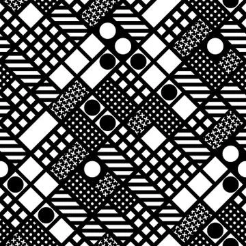 Colorful bold bright seamless pattern Stock Illustration