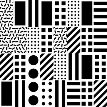 Colorful bold bright seamless pattern Stock Illustration