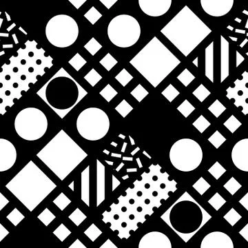 Colorful bold bright seamless pattern Stock Illustration