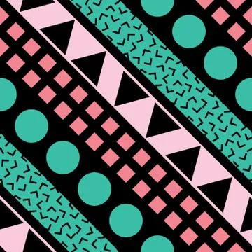 Colorful bold bright seamless pattern Stock-Illustration