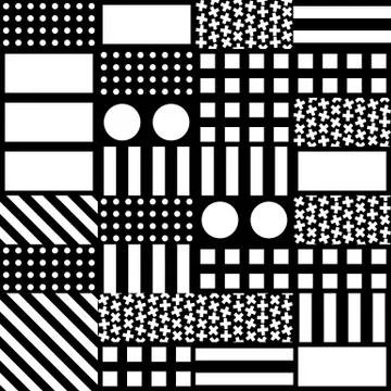 Colorful bold bright seamless pattern Stock Illustration