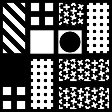 Colorful bold bright seamless pattern Stock Illustration