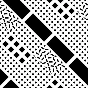 Colorful bold bright seamless pattern Illustrazione stock