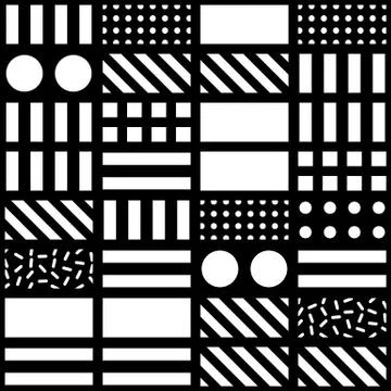 Colorful bold bright seamless pattern Stock Illustration