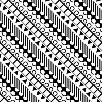 Colorful bold bright seamless pattern Stock Illustration