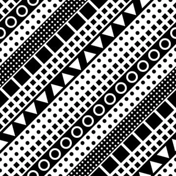Colorful bold bright seamless pattern Stock Illustration