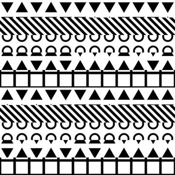 Colorful bold bright seamless pattern Stock Illustration